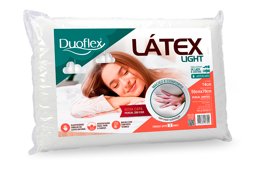 Travesseiro Duoflex Látex Light - LP1102