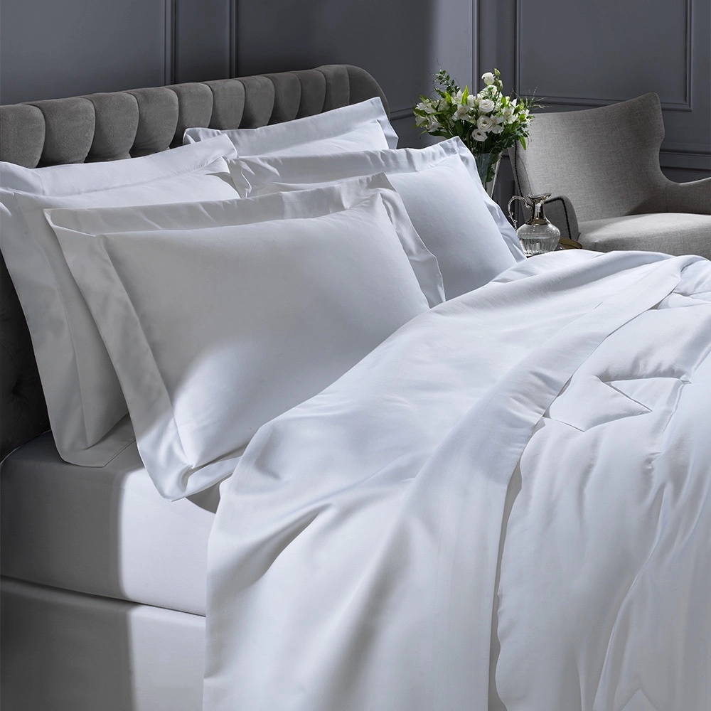 Jogo de Cama Casal Percal 1000 Fios Branc...