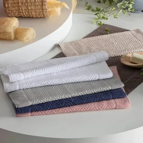 TOALHA PISO MYKONOS CINZA 50X70 - CORTTEX