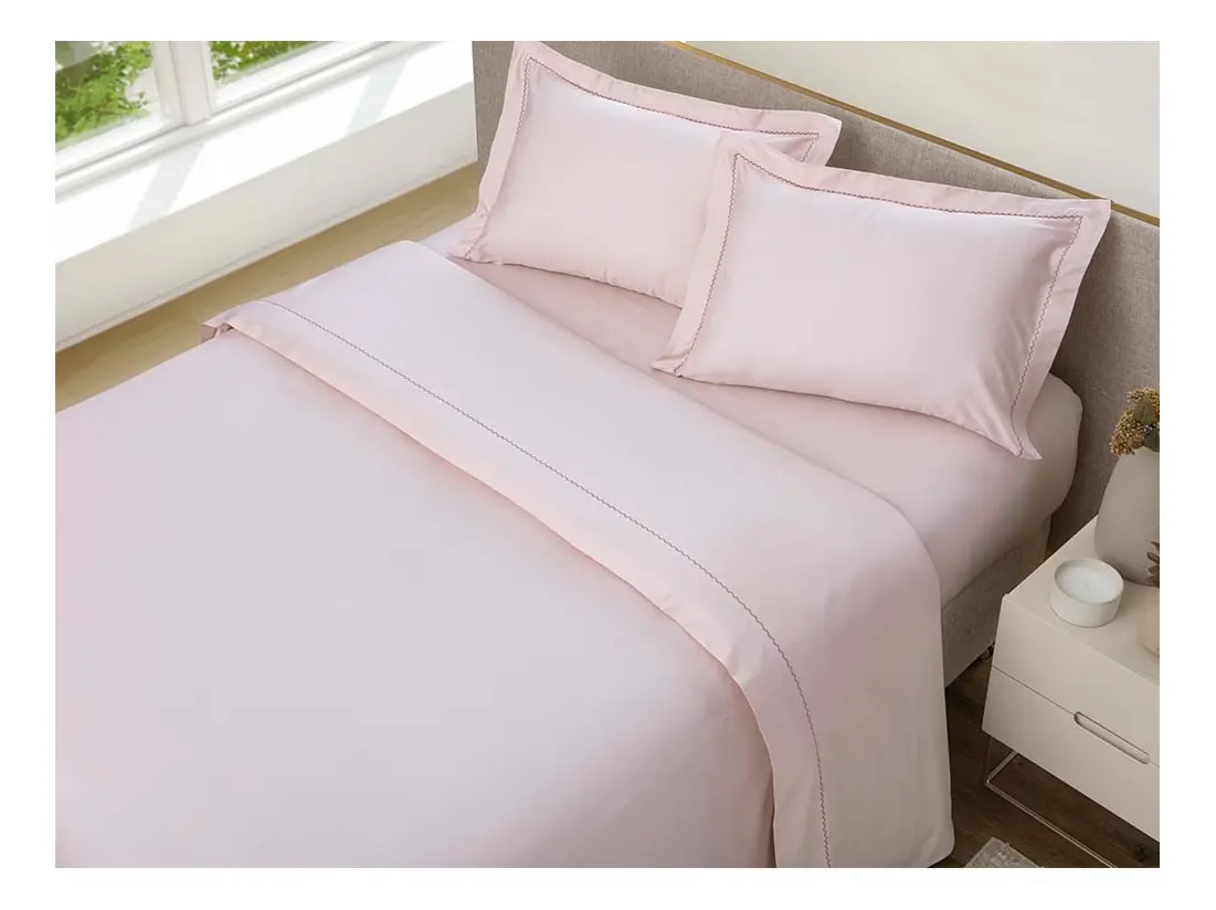 JG CAMA NEO 300F BORDADO SUBLIME CASAL ROSE
