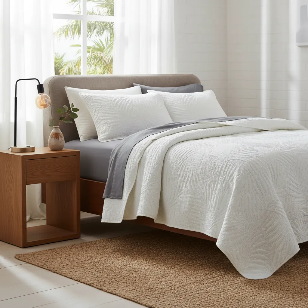 COLCHA MATELASSE KING 300 FIOS BRANCO