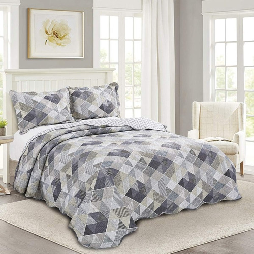 Colcha Solteiro Evolution Patchwork Morzi...